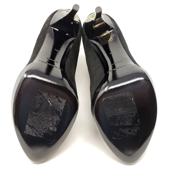 BURBERRY Black Nadison Suede Bootie Size 9/Fits 8.5